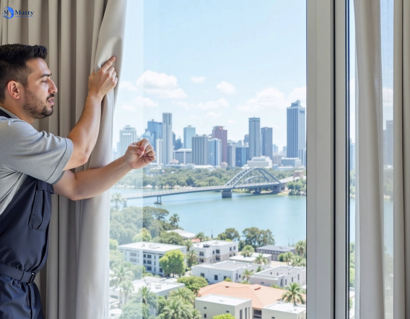 Professional curtain steam cleaning service merlynston-vic QLD by Matty Curtain Cleaning