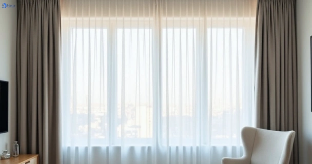 Freshly steam cleaned curtains in merlynston-vic QLD